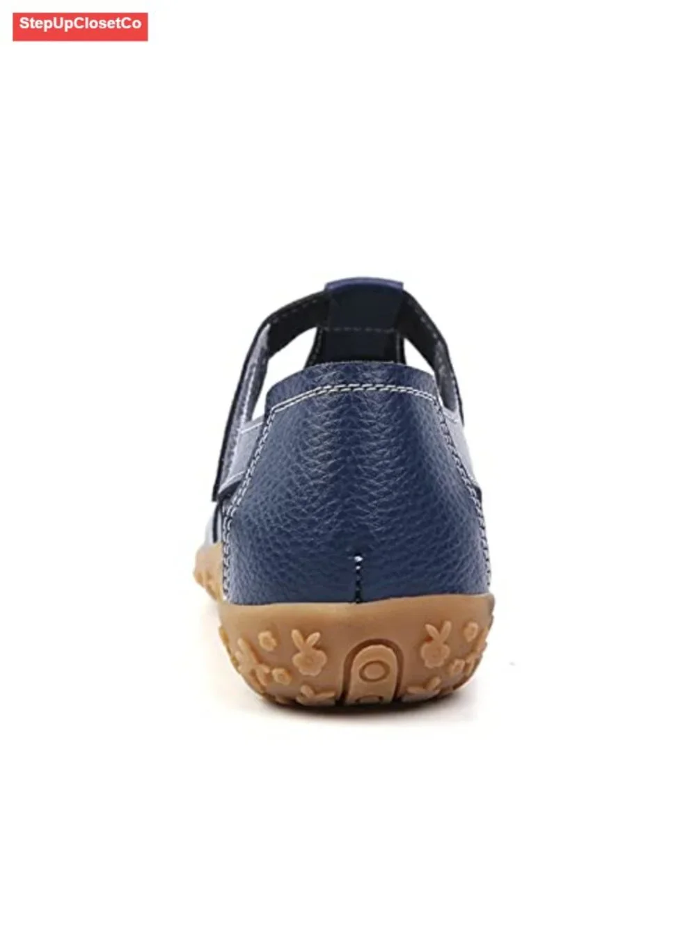 Wanphoo Genuine Leather Perforated Slip-On Sandals Breathable Casual Shoes